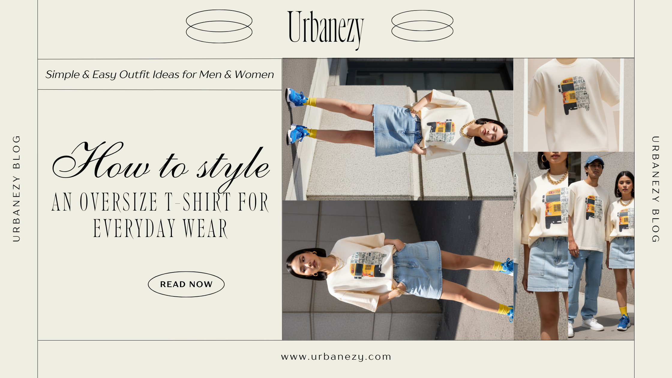 How to Style an Oversized T-Shirt for Daily Wear: Simple & Easy Outfit Ideas for Men & Women