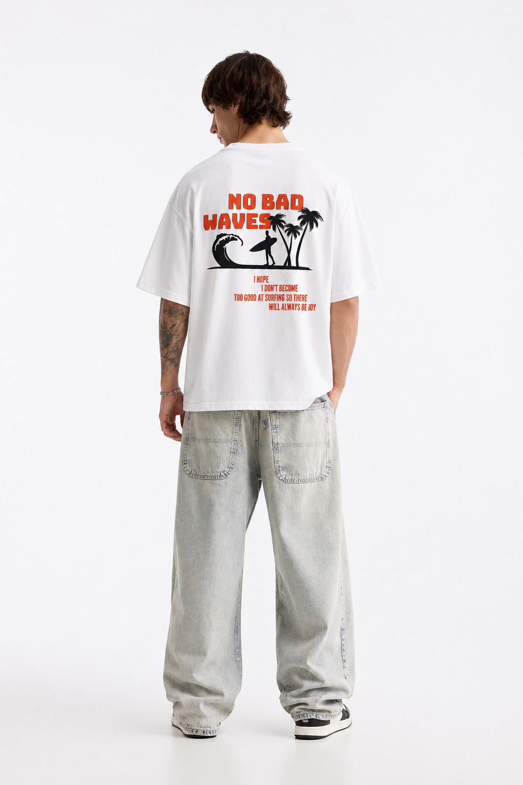 Unisex NO Bad Waves Oversize t-shirt