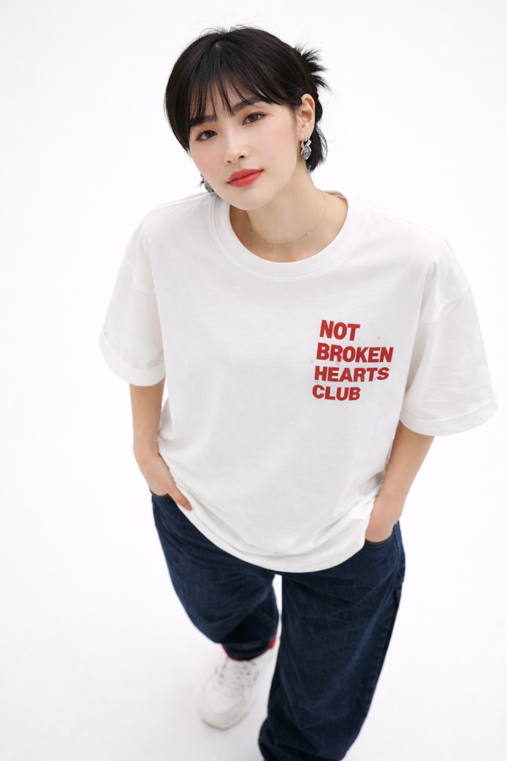 Women cotton printed oversized t-shirt India suitable for summer wear by Urbanezy India