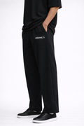 Black Cotton Joggers for Men