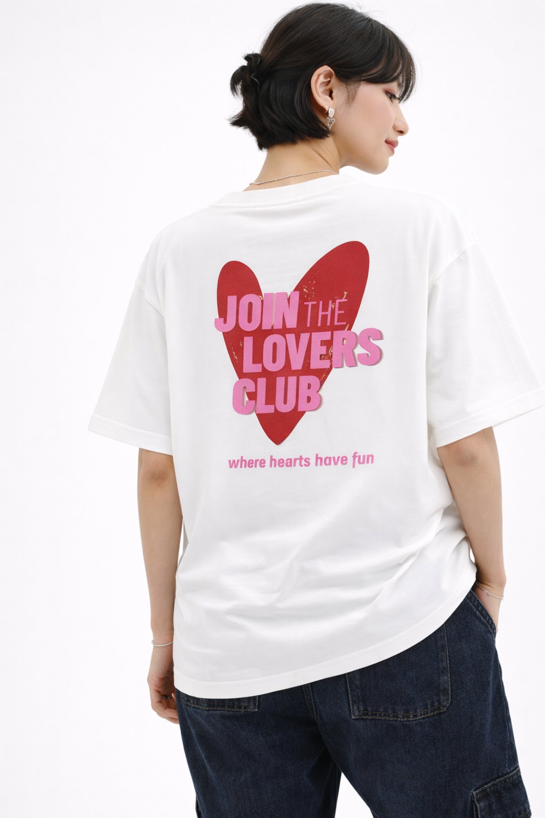 Oversized cotton printed t-shirt for women India featuring soft fabric by Urbanezy India