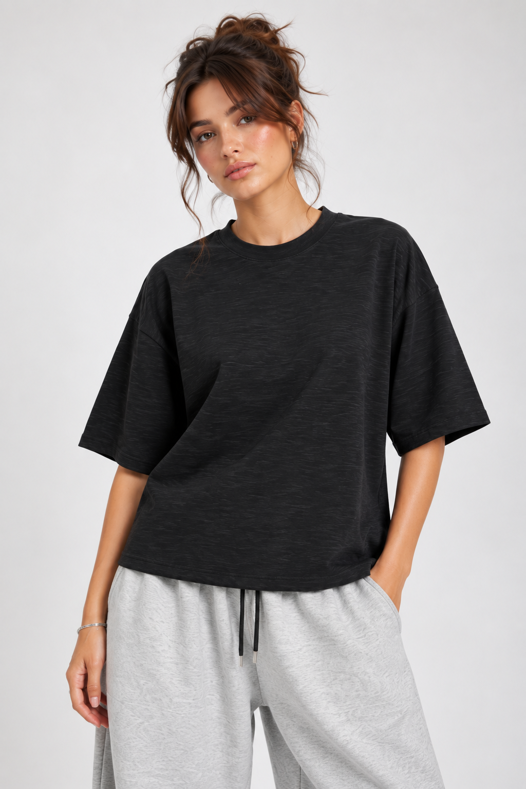 Graphite Cotton Slub Tshirt