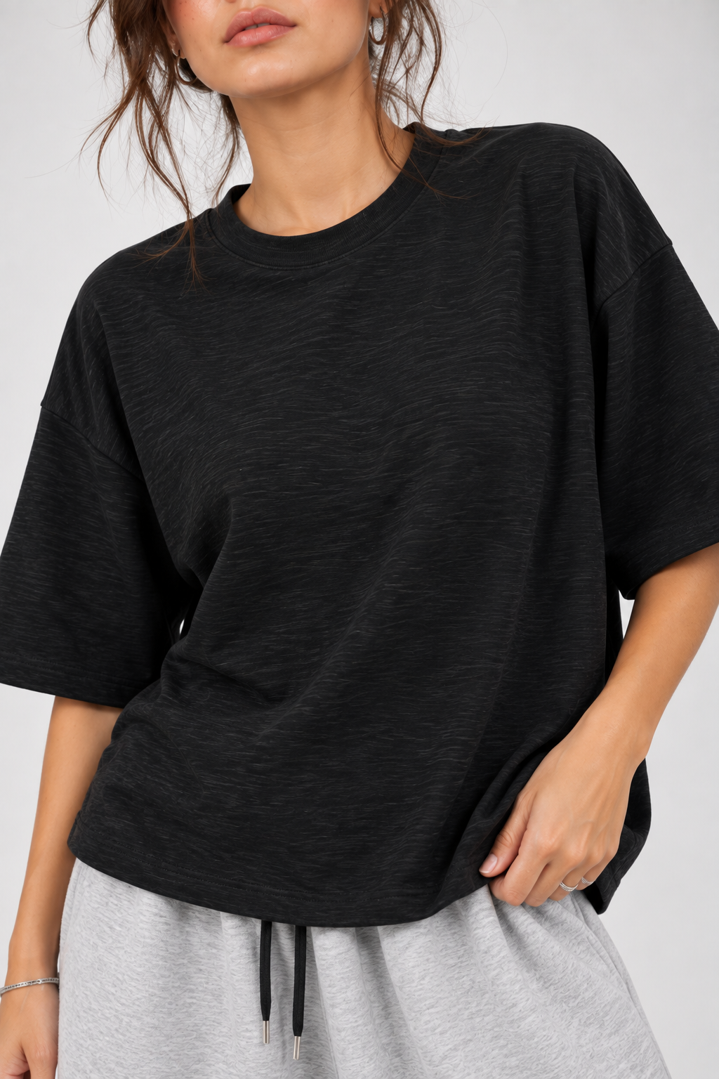 Core Slub Tees — Black & White