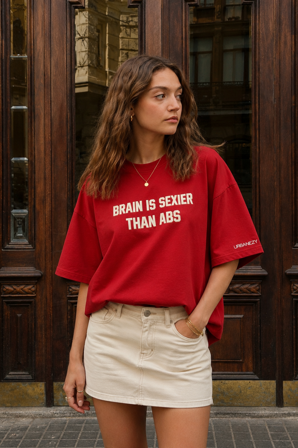 Brain Over Abs Oversize T-shirt