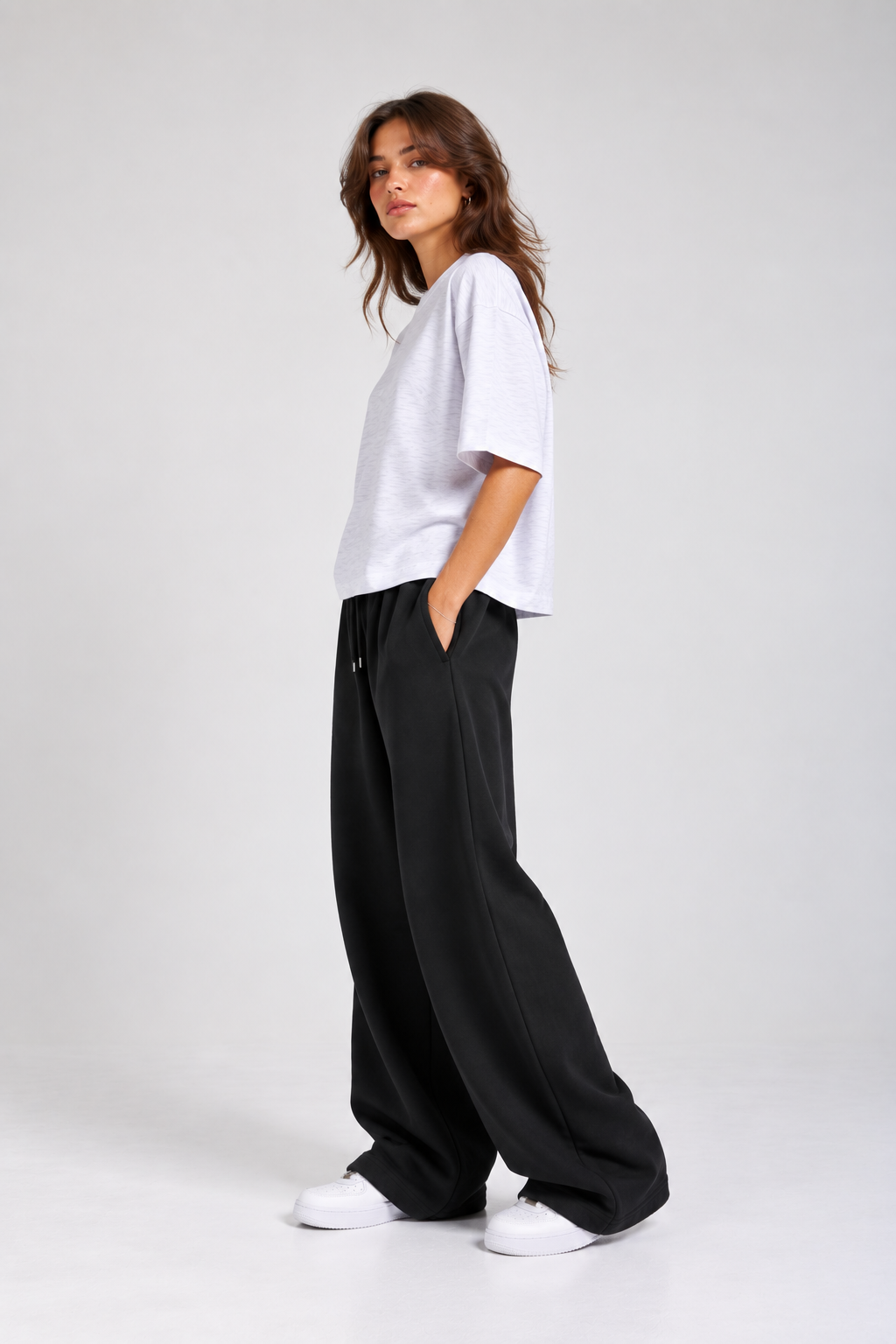 White Cotton Slub T-shirt