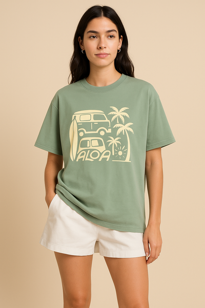 Women Starry Sky Oversize T-shirt- Premium Cotton