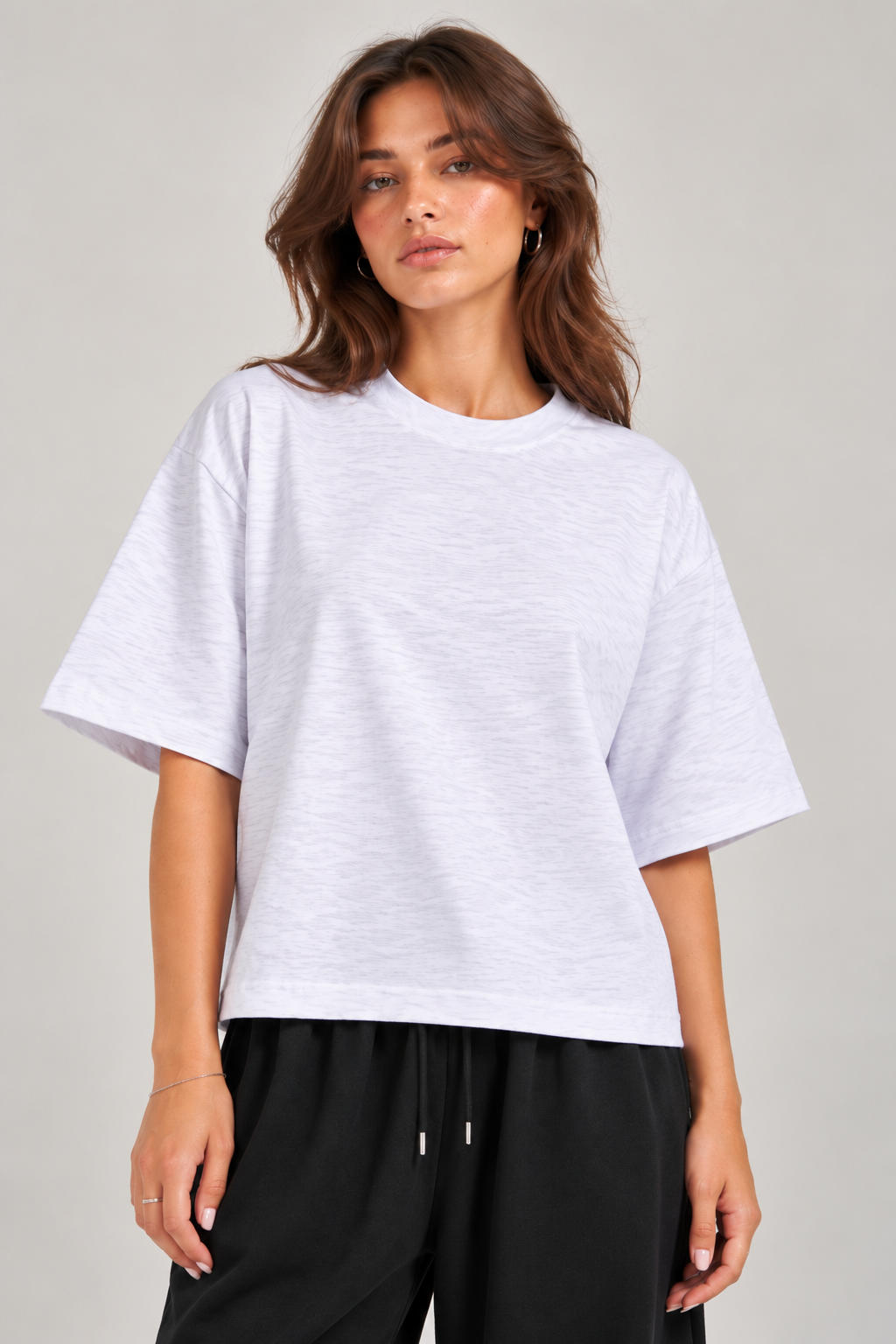 White Cotton Slub T-shirt