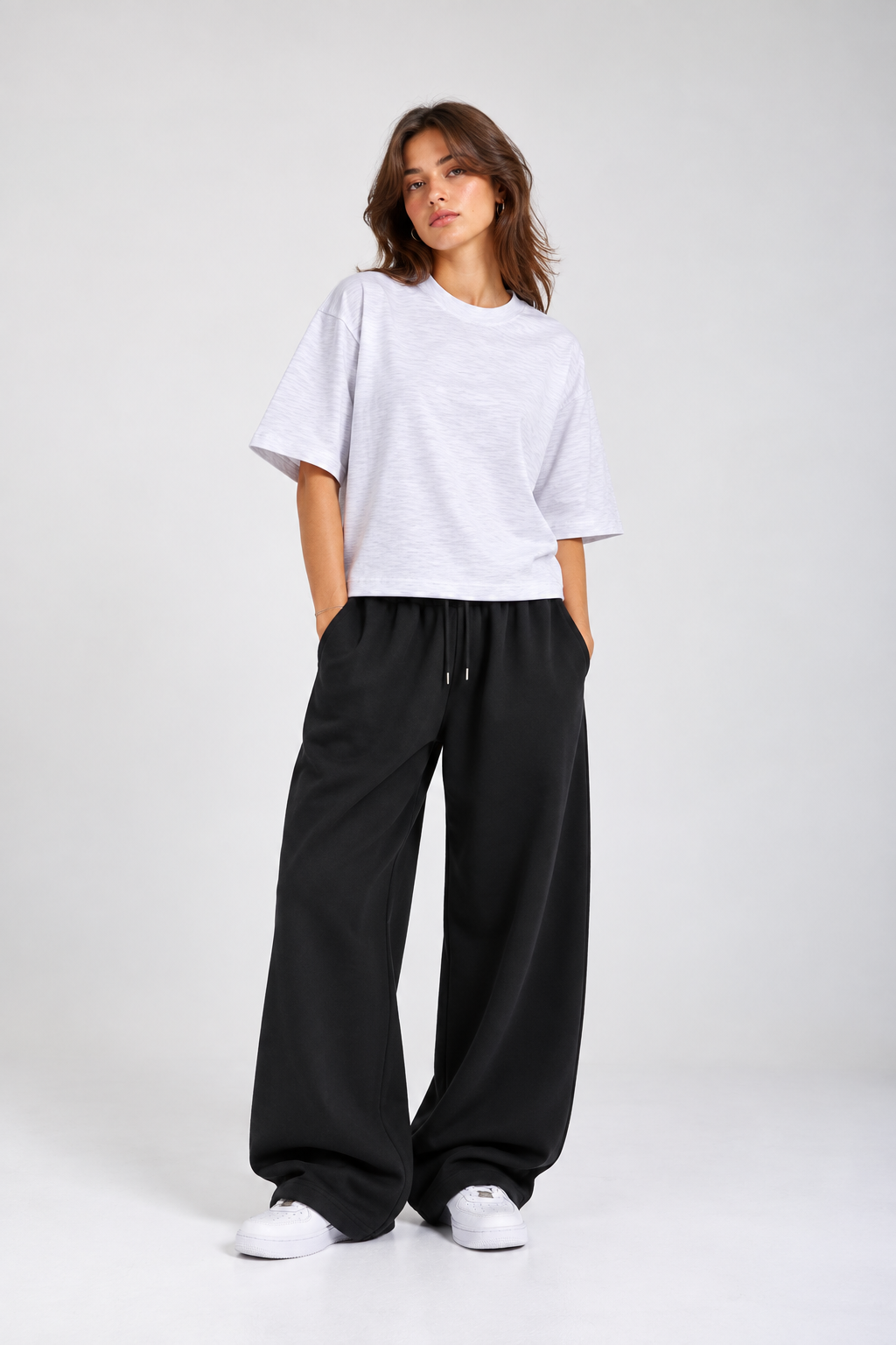 White Cotton Slub T-shirt