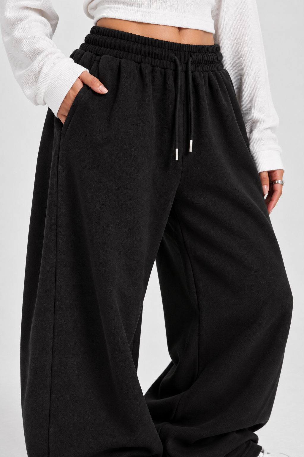 Black Baggy Sweatpants