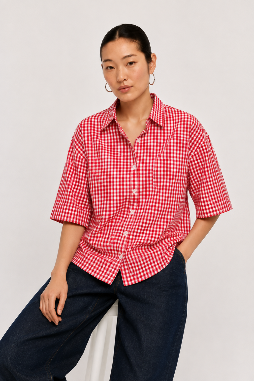 Ghingam Cotton Oxford Shirt