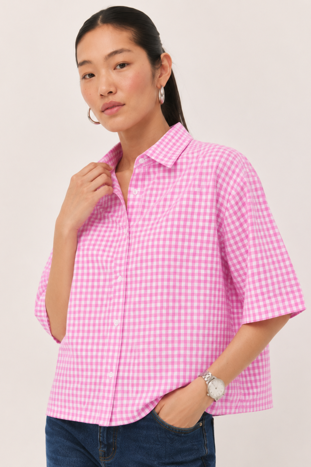 Pink oxford shirt