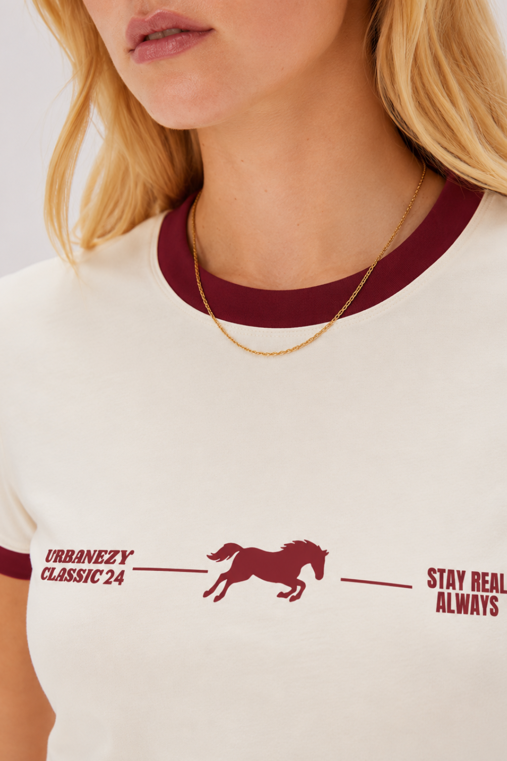 Maroon Signature Ringer T-shirt