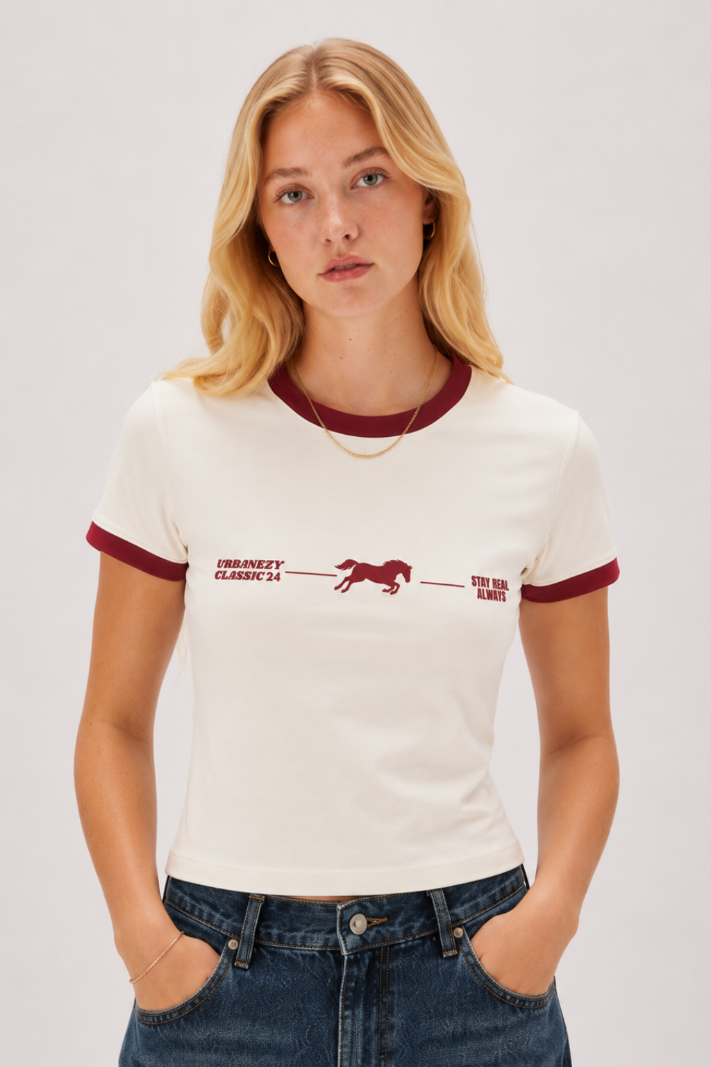 Maroon Signature Ringer T-shirt