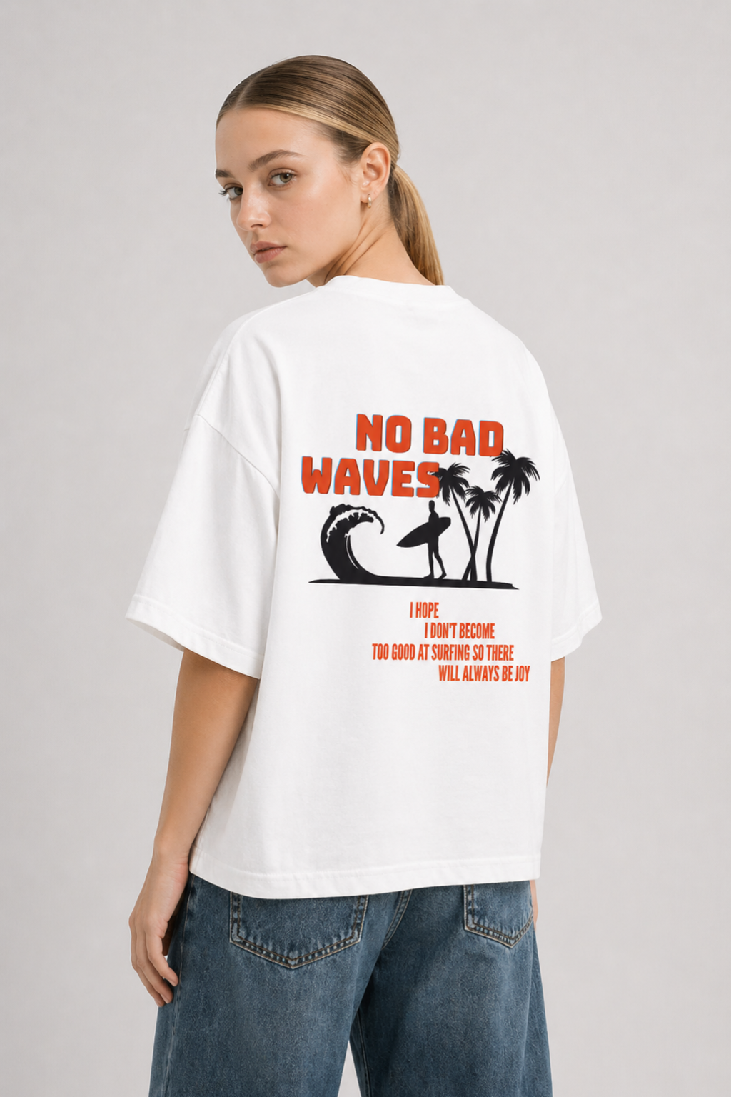 NO Bad Waves Oversize t-shirt for Women
