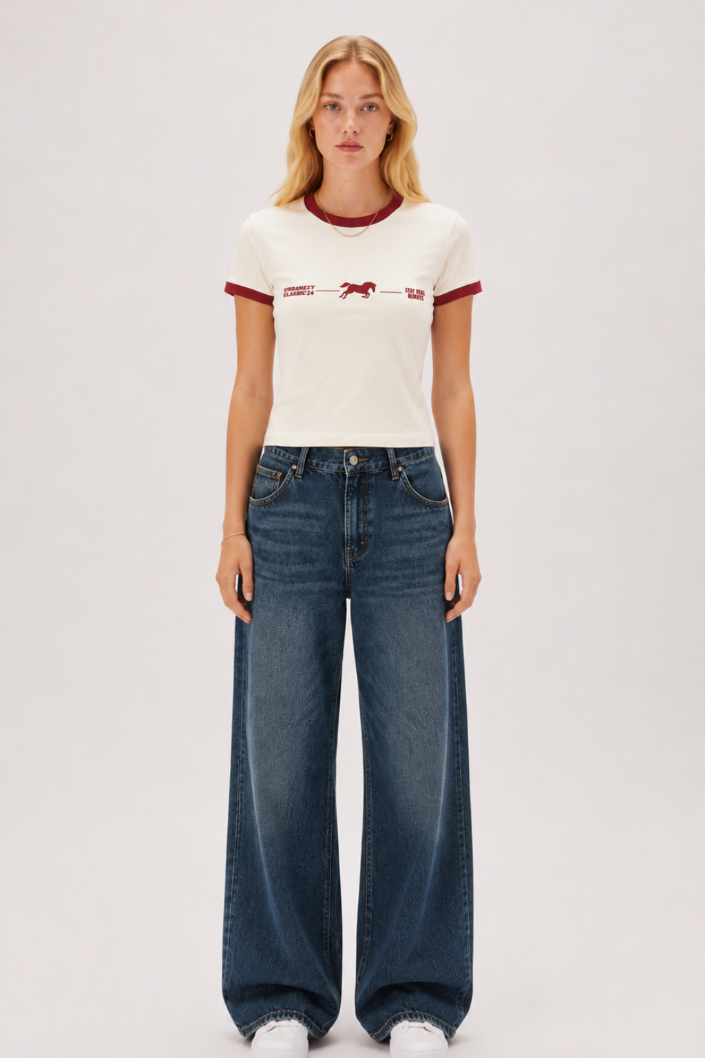 Maroon Signature Ringer T-shirt