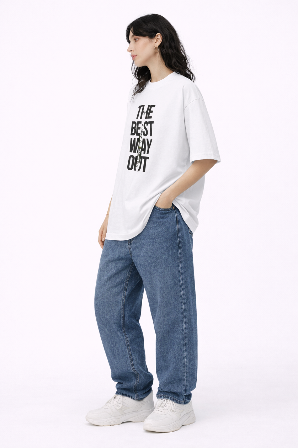 Best Way Out Oversized T-Shirt – Women