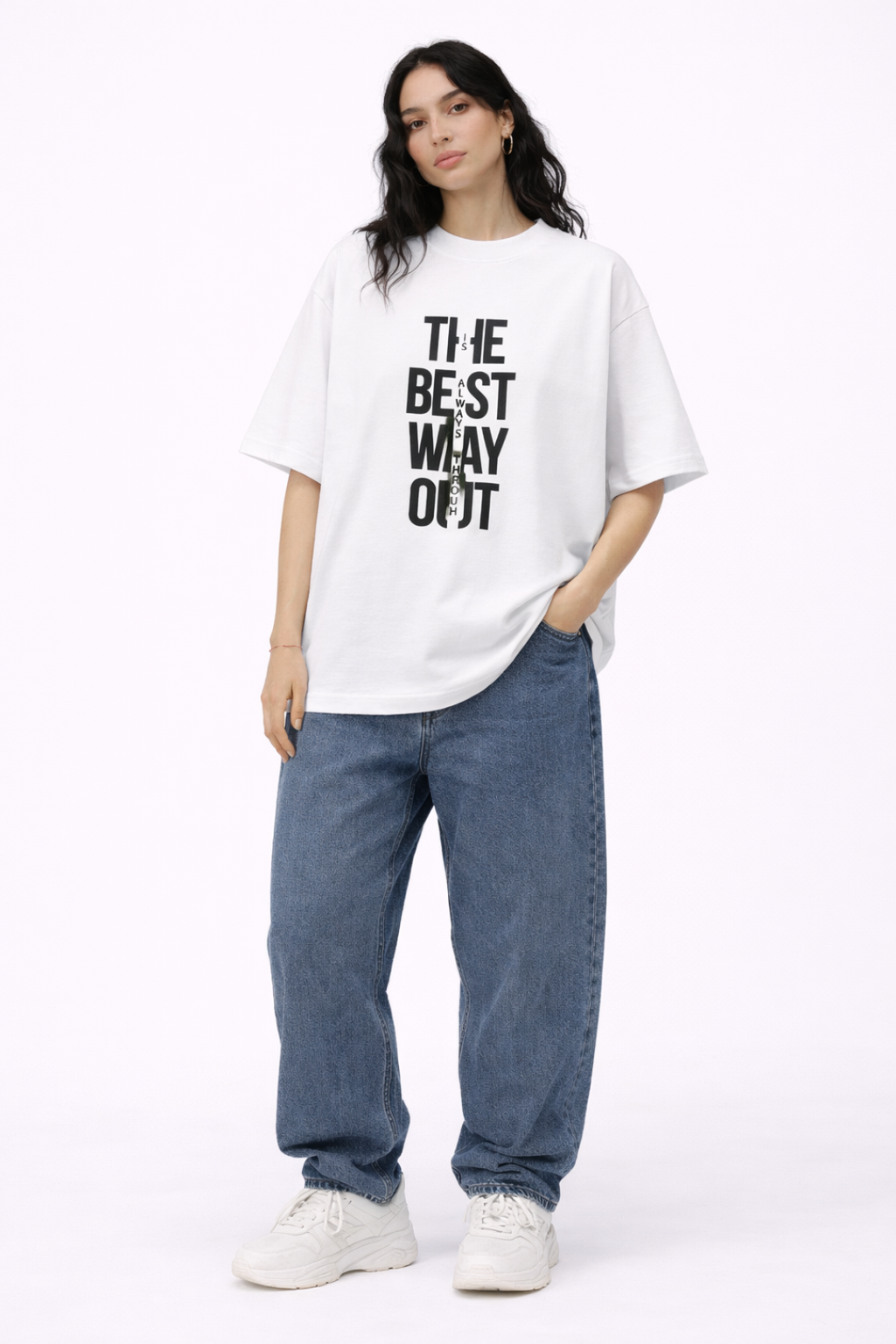 Best Way Out Oversized T-Shirt – Women