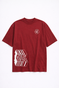 Red Hand Made Oversized T-shirt - Men