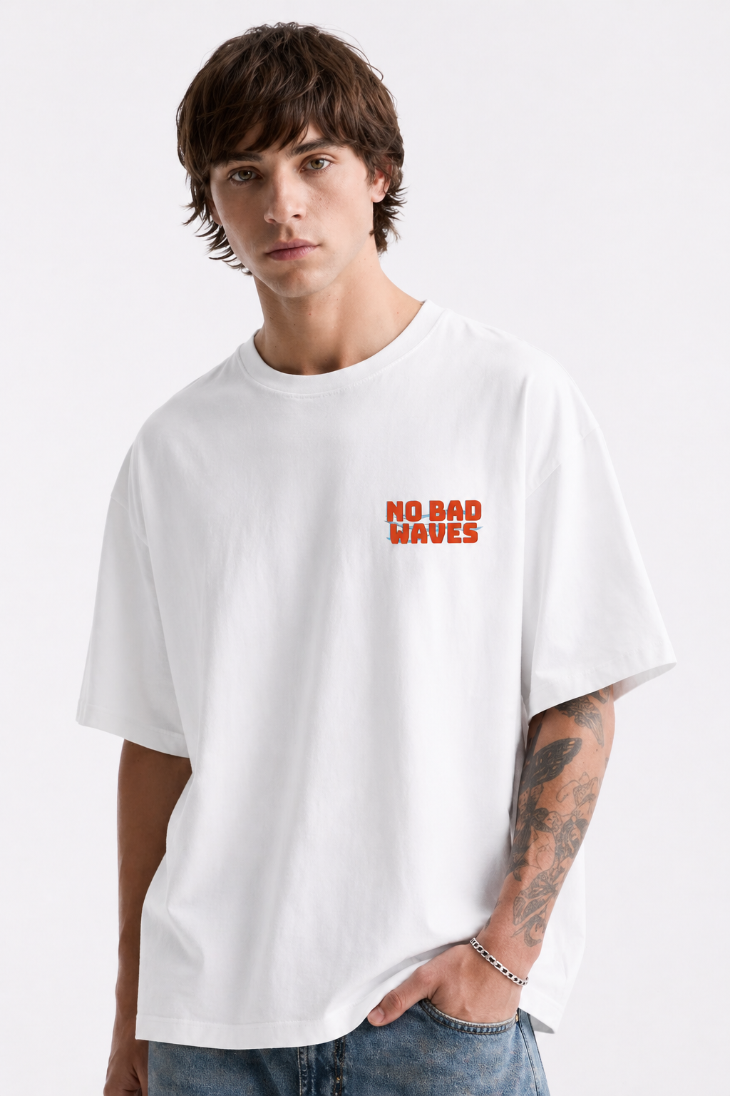 Unisex NO Bad Waves Oversize t-shirt