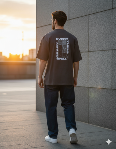 Everything Temporary Oversize T shirt– Unisex Cotton Fit