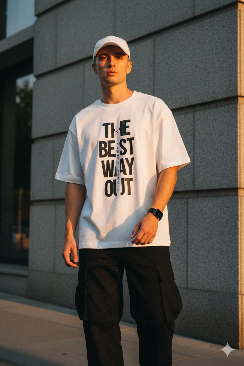 Don't look back oversize t-shirt- Unisex