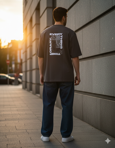 Everything Temporary Oversize T shirt– Unisex Cotton Fit