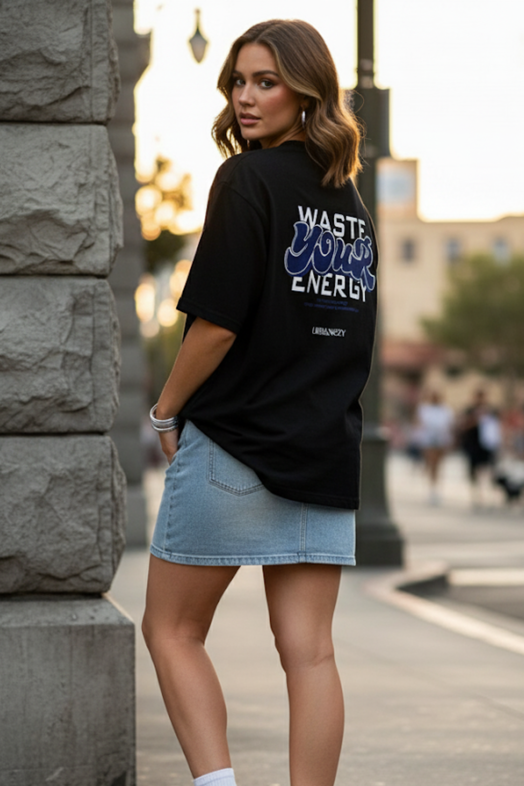 Women Starry Sky Oversize T-shirt- Premium Cotton