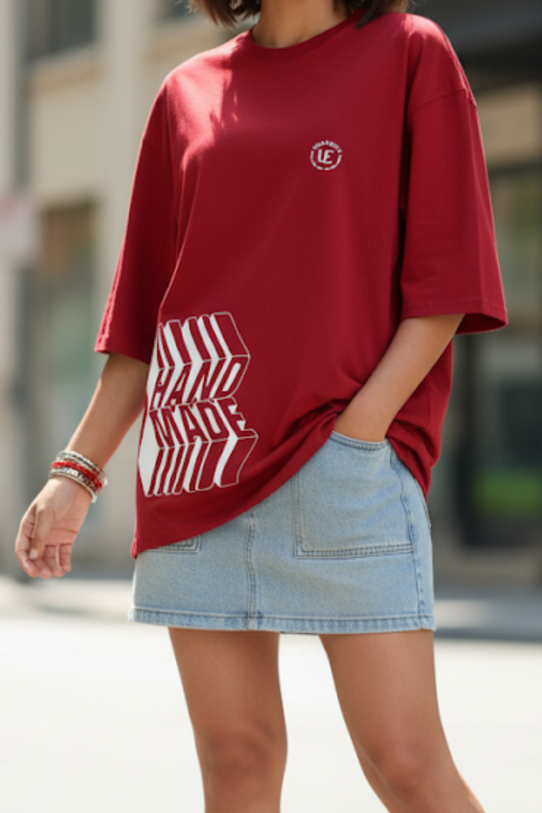 Hand Made Oversized T-Shirt – Unisex Fit