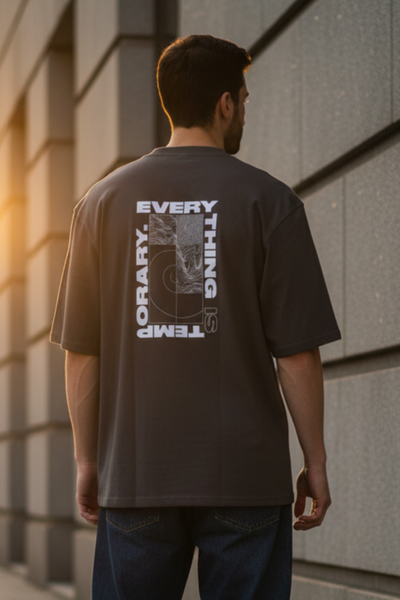 Everything Temporary Oversize T shirt– Unisex Cotton Fit