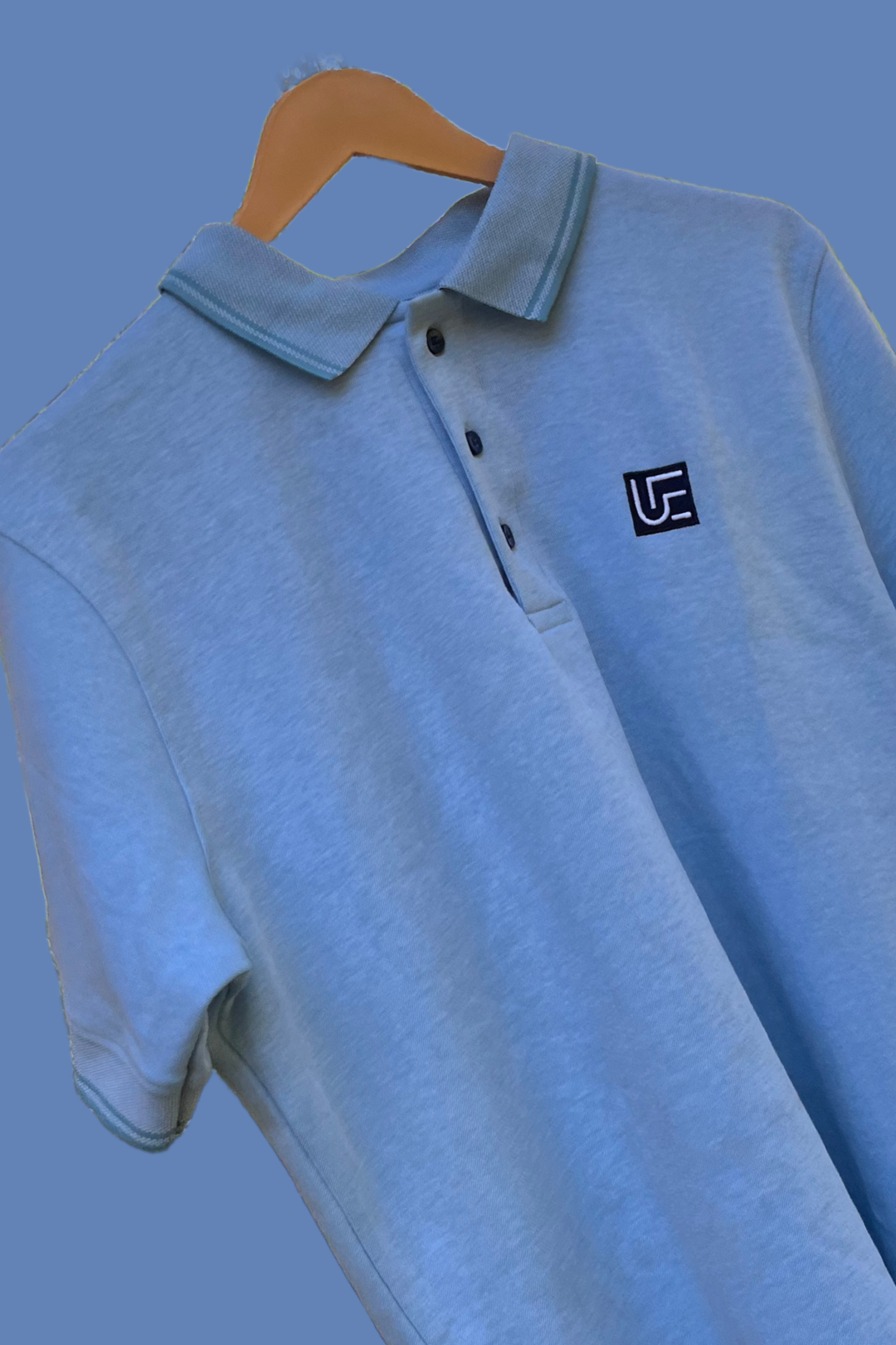 Blue Milanch Polo neck t-shirt