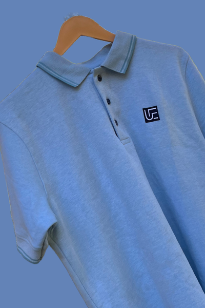 Blue Milanch Polo neck t-shirt