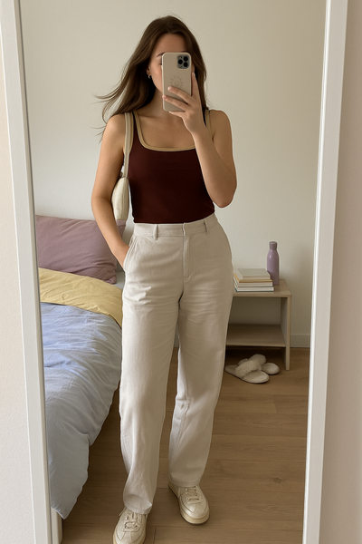 Brown Tank Top