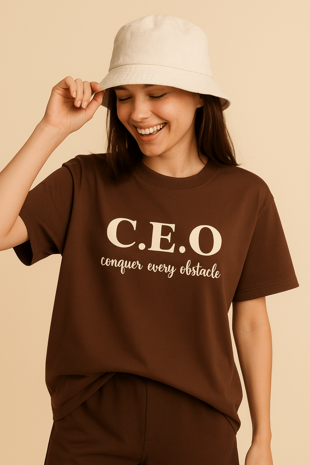 Drop shoulder oversized cotton tee India