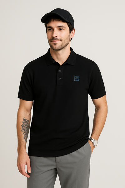 Black- Polo neck t-shirt