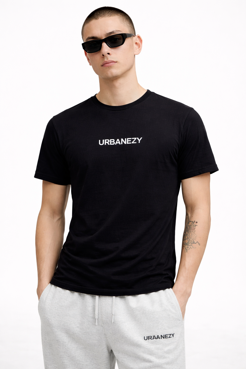 Black 100% Cotton Slim Fit T-shirt