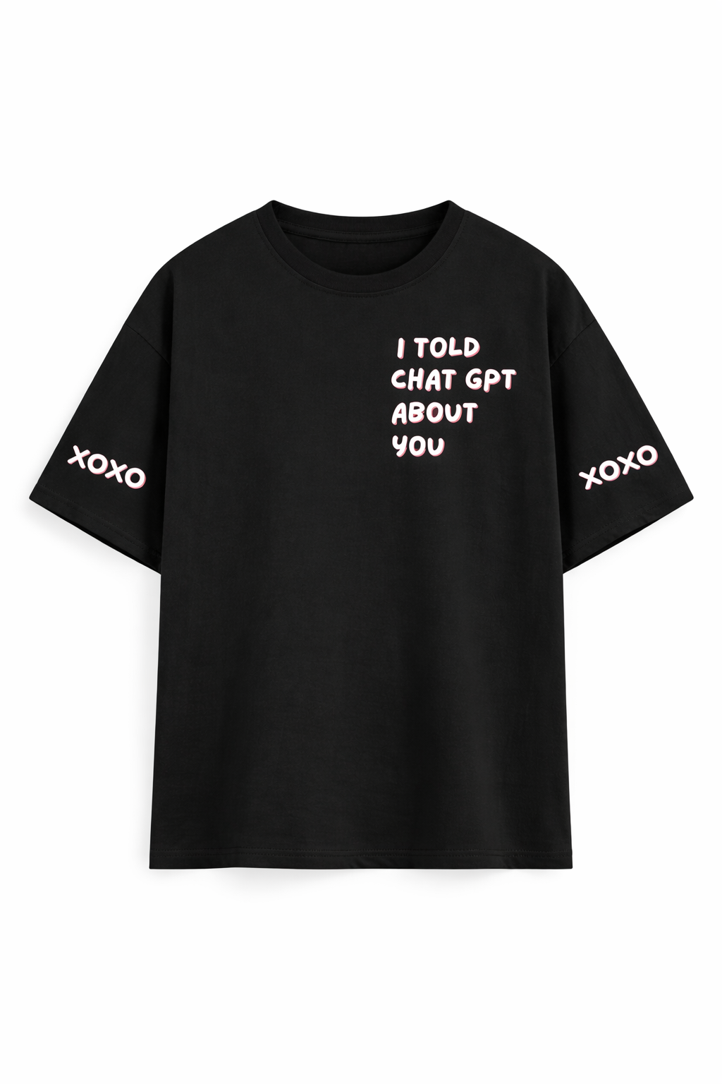 black Told Chatgpt Oversize t-shirt for Men