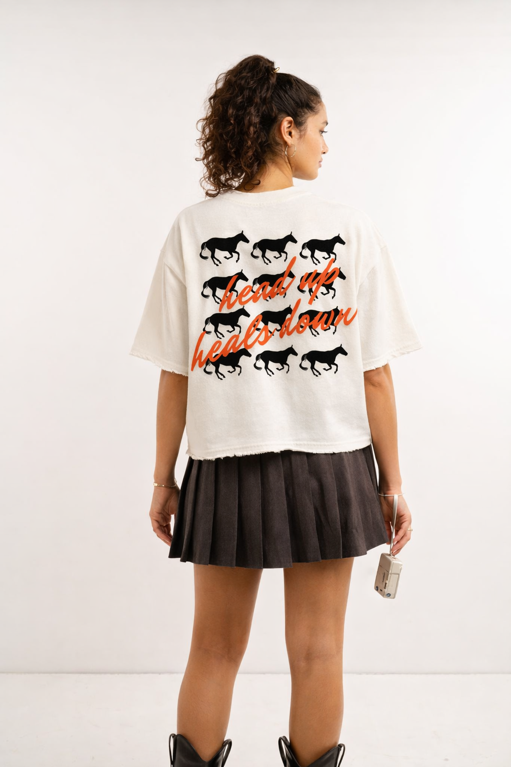 Heads Up Boxy Fit T-shirt for Women