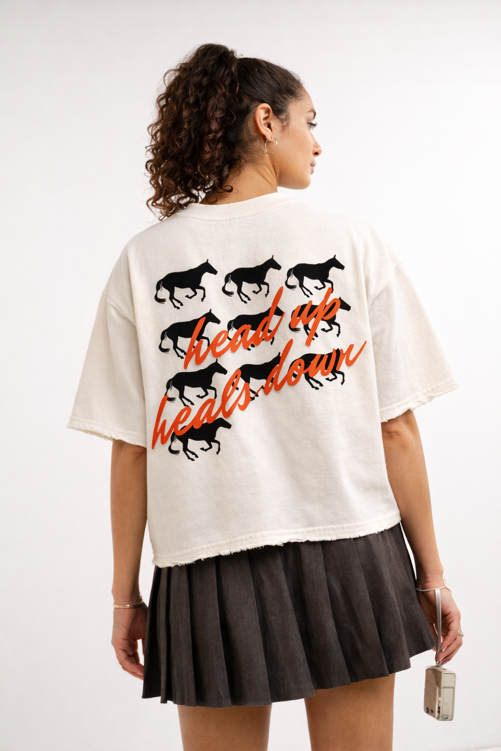 Heads Up Boxy Fit T-shirt for Women