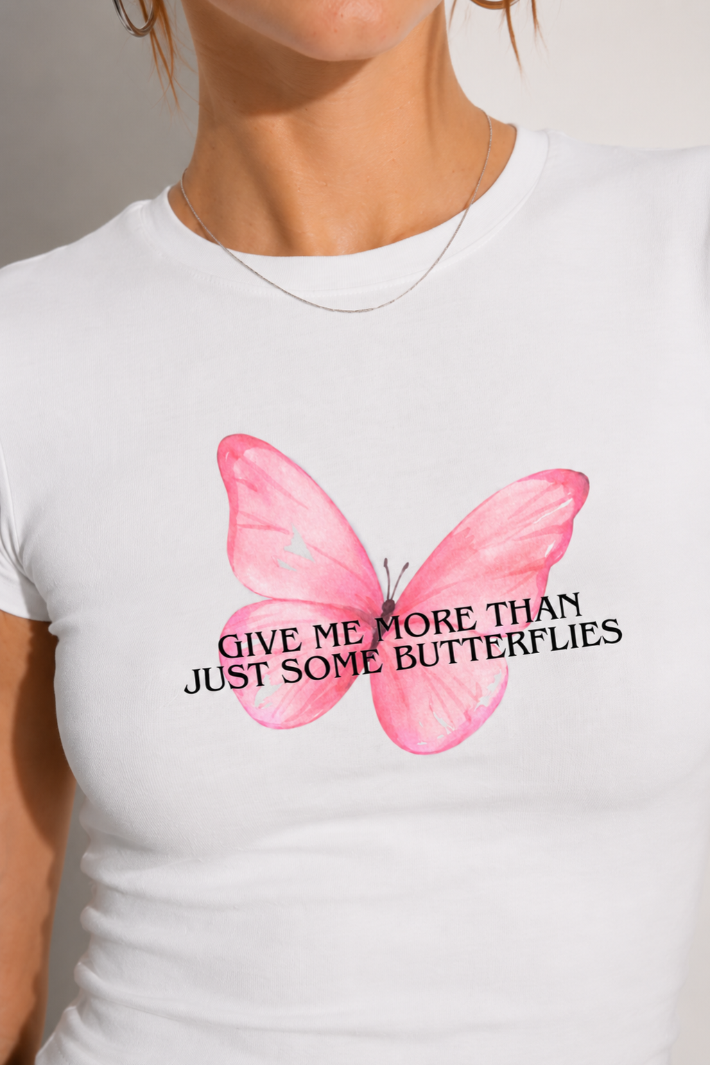 Give Me Butterflies Baby Tee