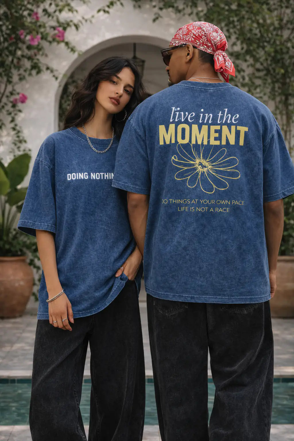 Live in the Moment Oversize t-shirt for Men