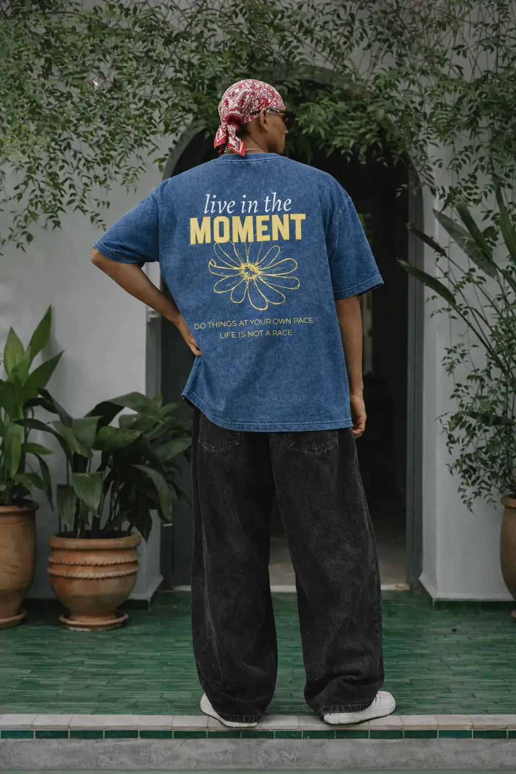 Live in the Moment Oversize t-shirt for Men