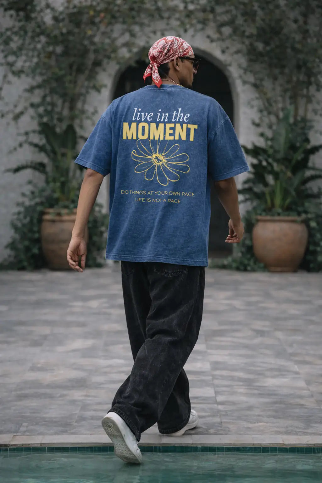 Live in the Moment Oversize t-shirt for Men