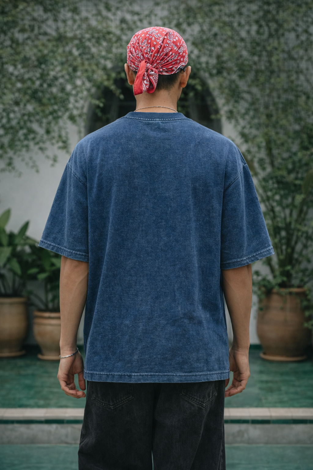 Manifesting Dream Oversize t-shirt for Men- Acid wash