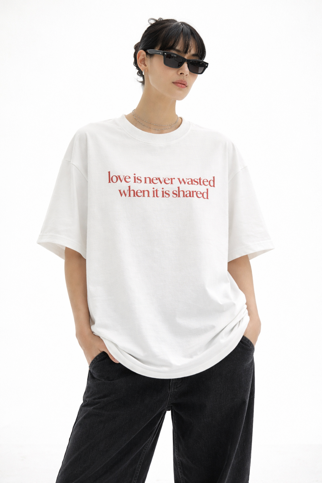 Casual women oversized printed t-shirt India featuring breathable cotton fabric by Urbanezy India