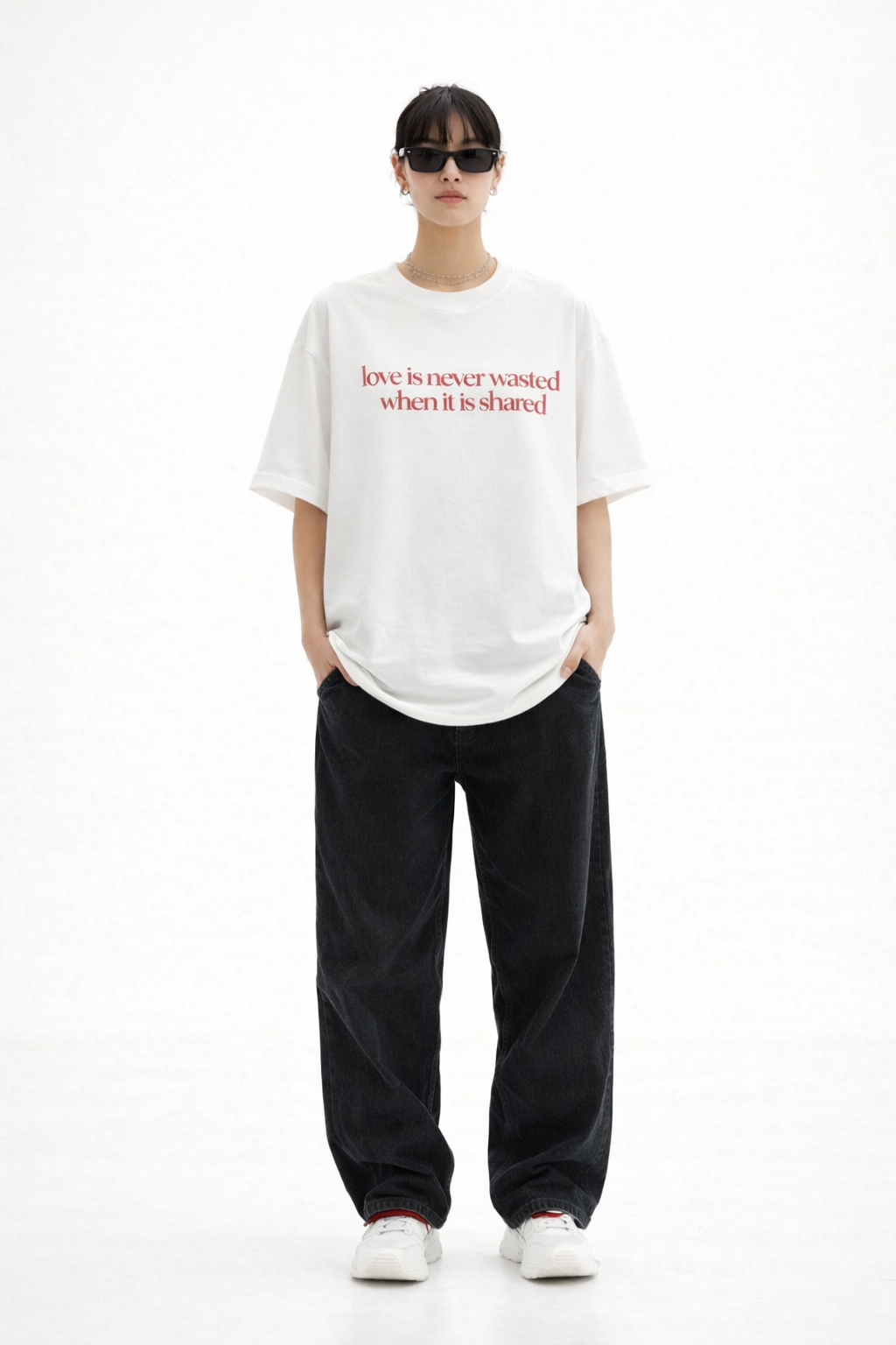 Women’s cotton oversized t-shirt with graphic print from Urbanezy India streetwear