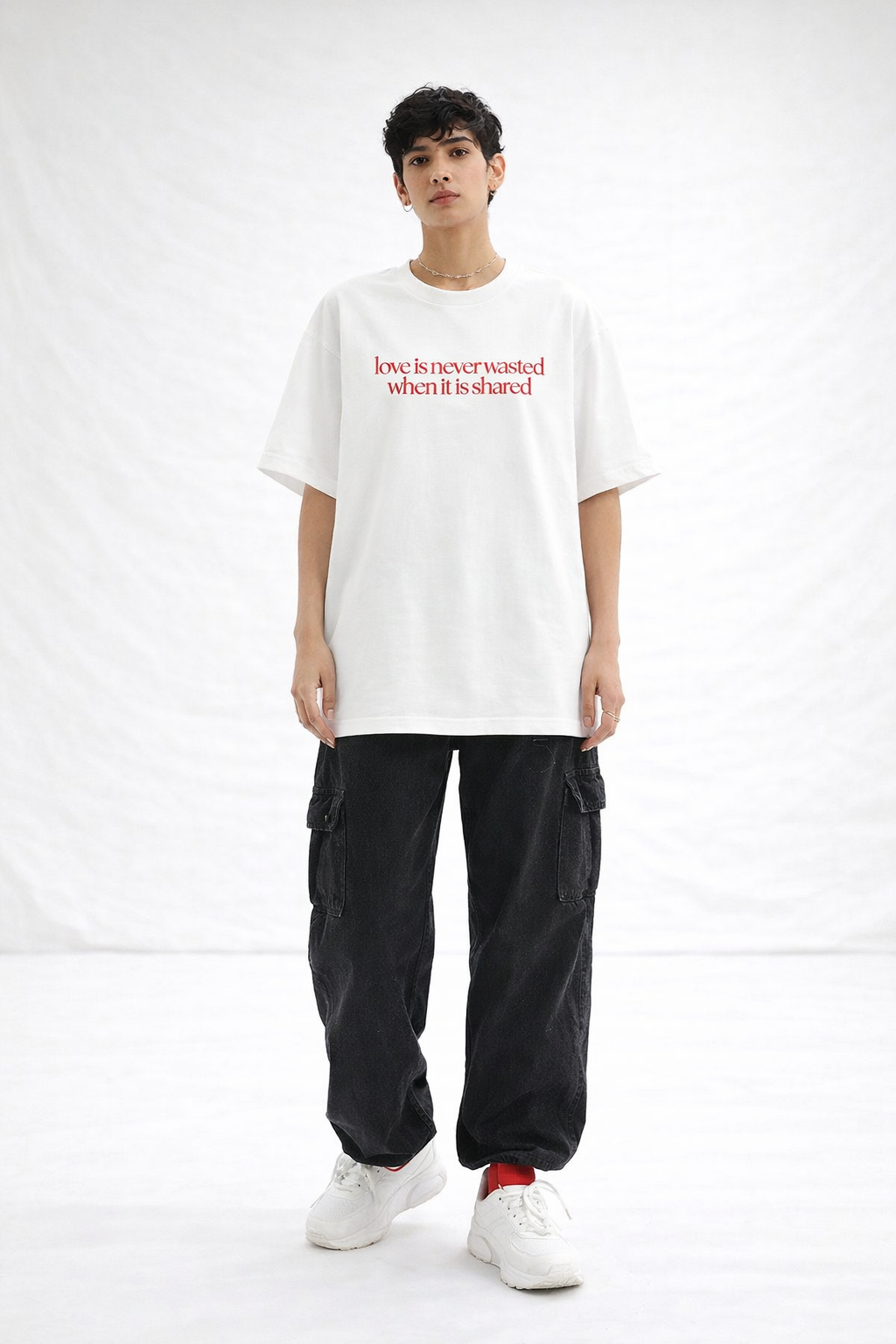 Spread The Love Oversized T-Shirt for Men