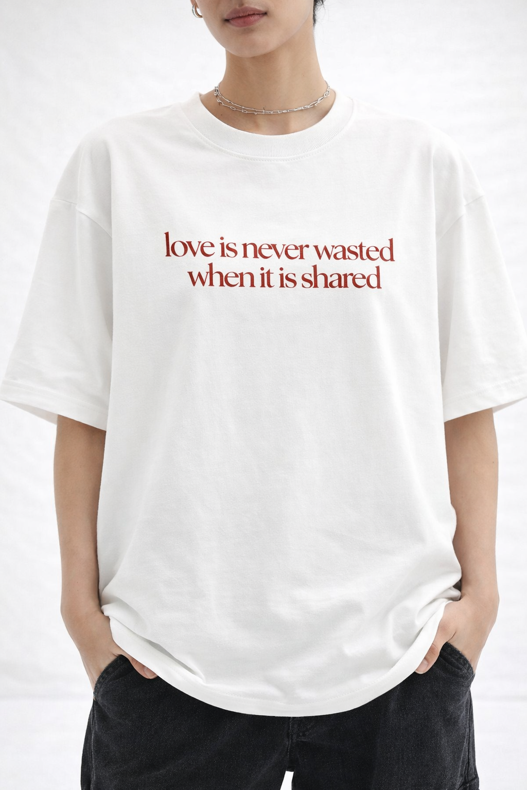 Spread The Love Oversized T-Shirt for Men