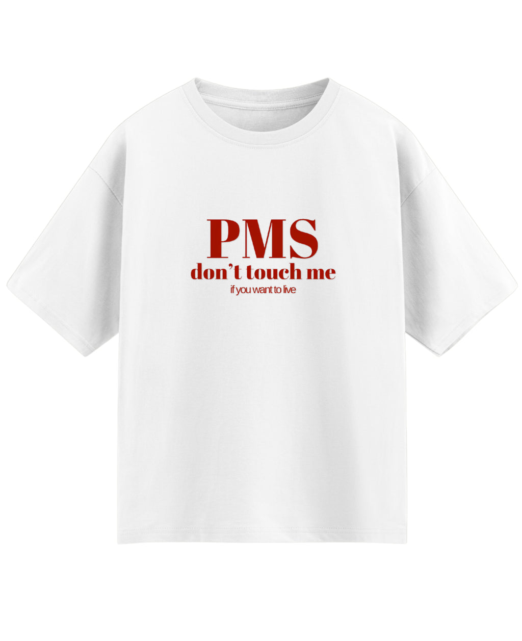 White Oversized T-shirt Front Design