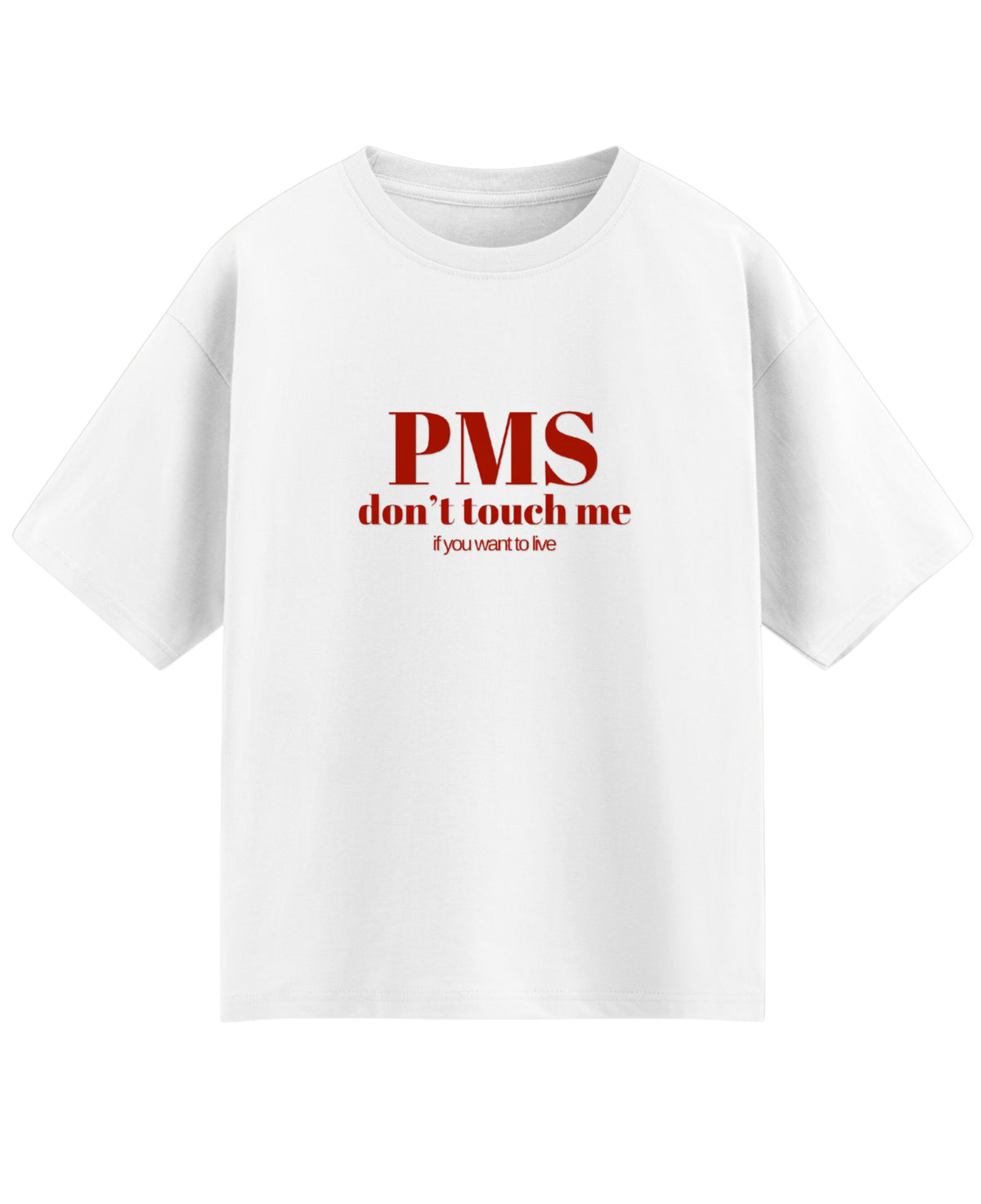 White Oversized T-shirt Front Design
