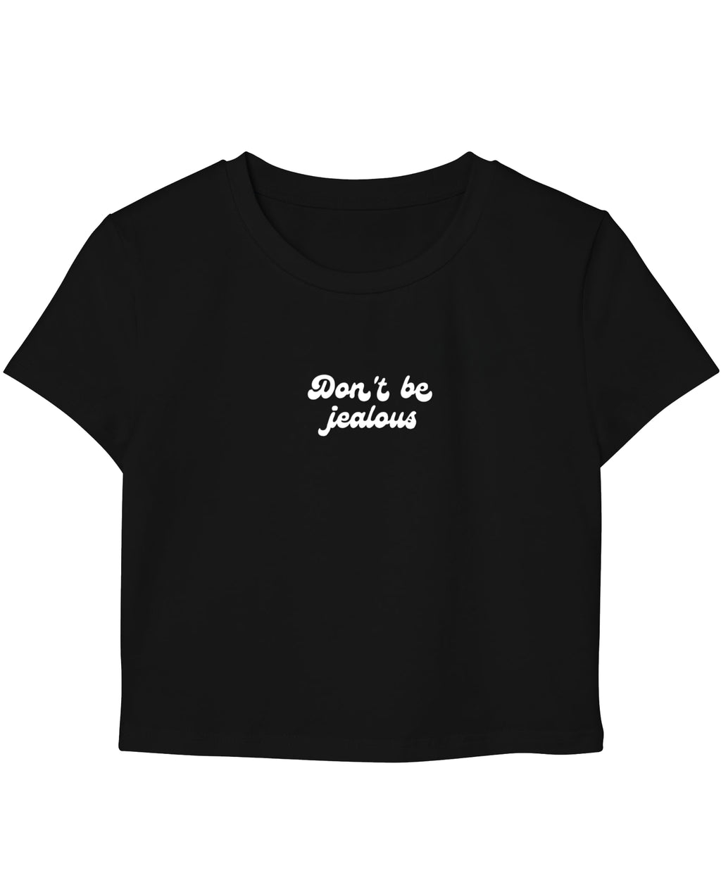Black Baby Tee Front Design